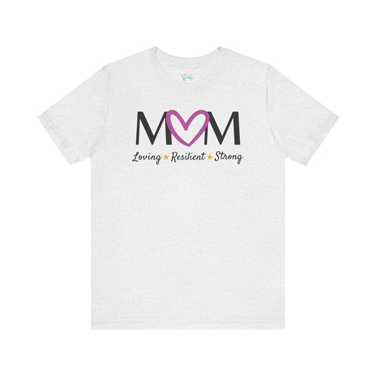 Fuchsia Heart MOM Tee