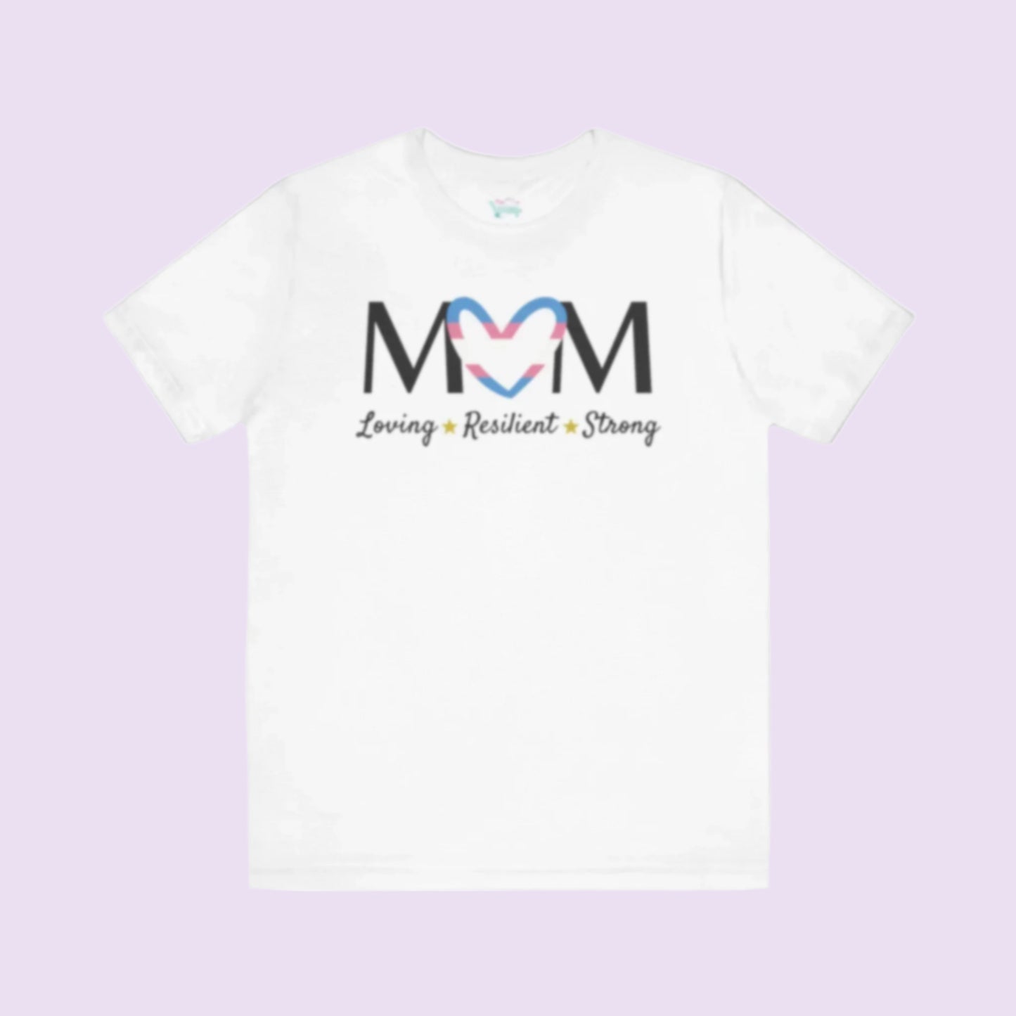 Transgender Pride Heart MOM Tee