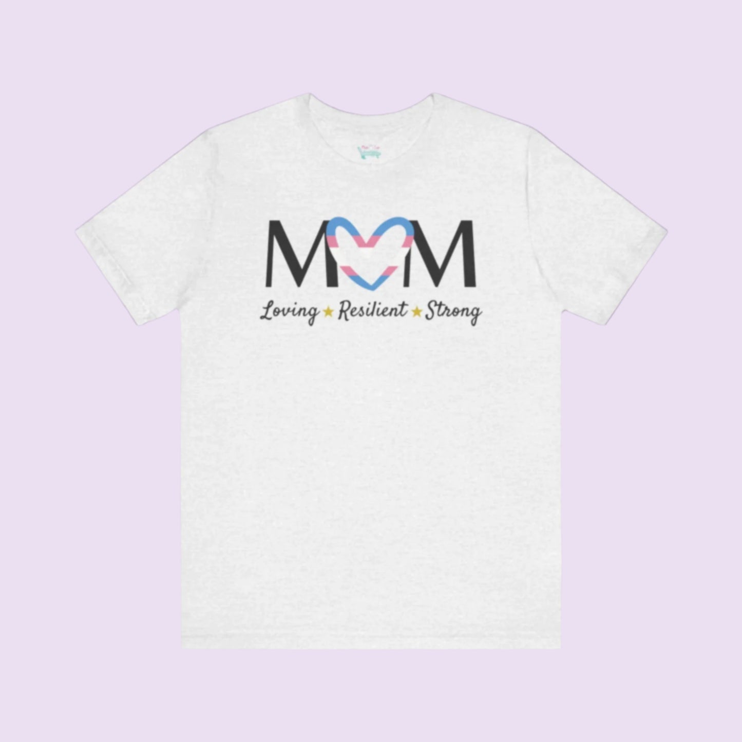 Transgender Pride Heart MOM Tee