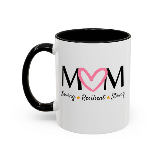 Pink Heart MOM Mug