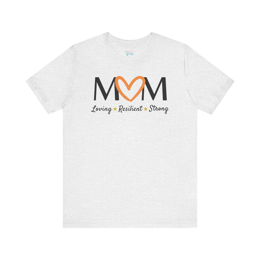 Orange Heart MOM Tee