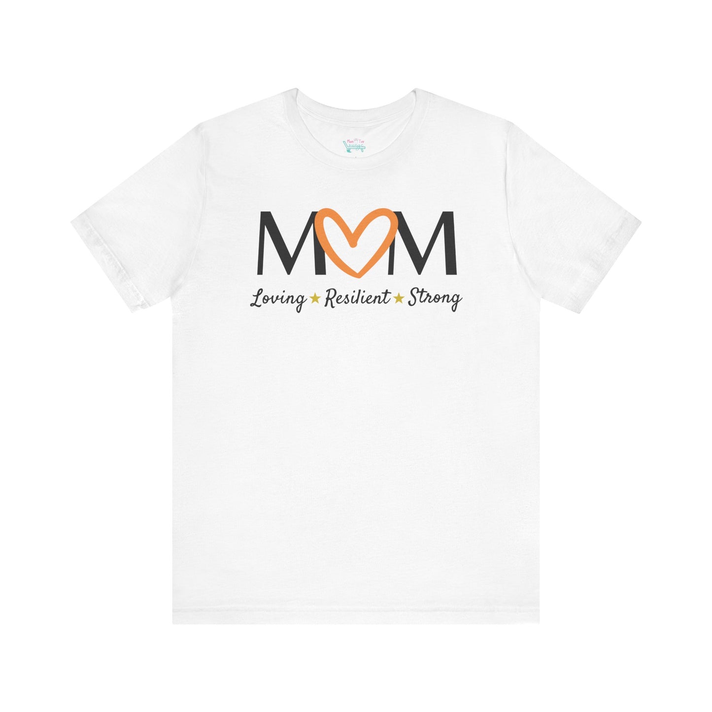 Orange Heart MOM Tee