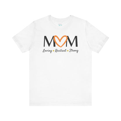 Orange Heart MOM Tee
