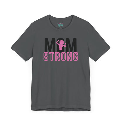 MOM Strong Tee-Curly girl