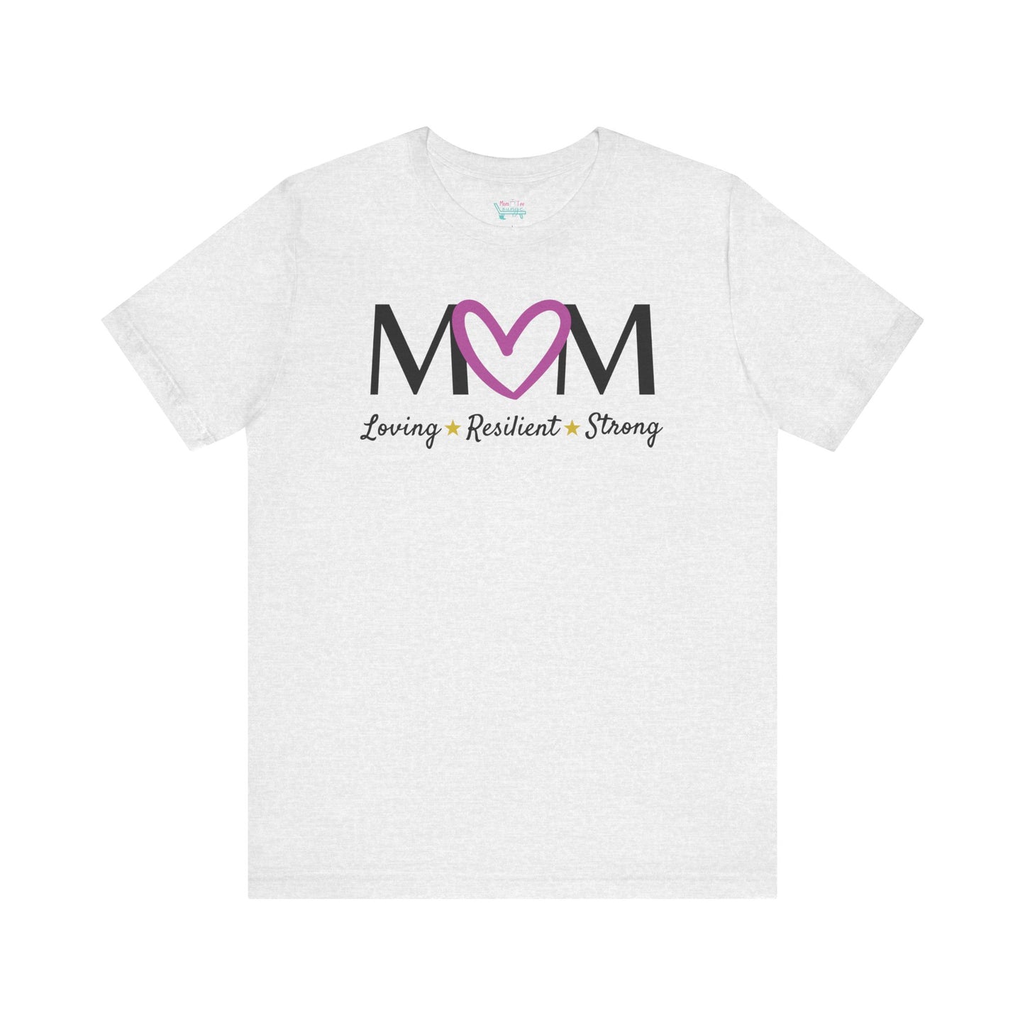 Fuchsia Heart MOM Tee