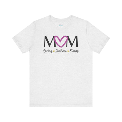 Fuchsia Heart MOM Tee