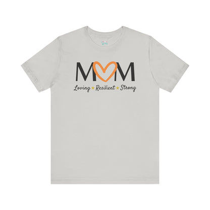 Orange Heart MOM Tee