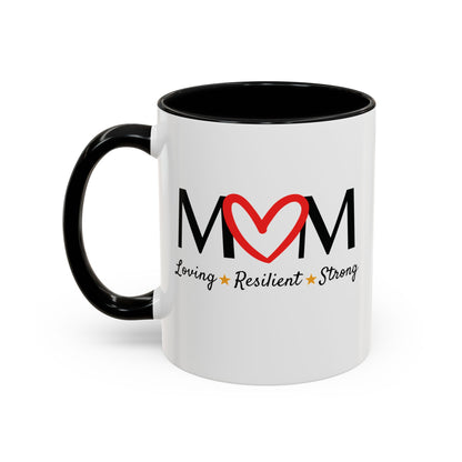 Red Heart MOM Mug
