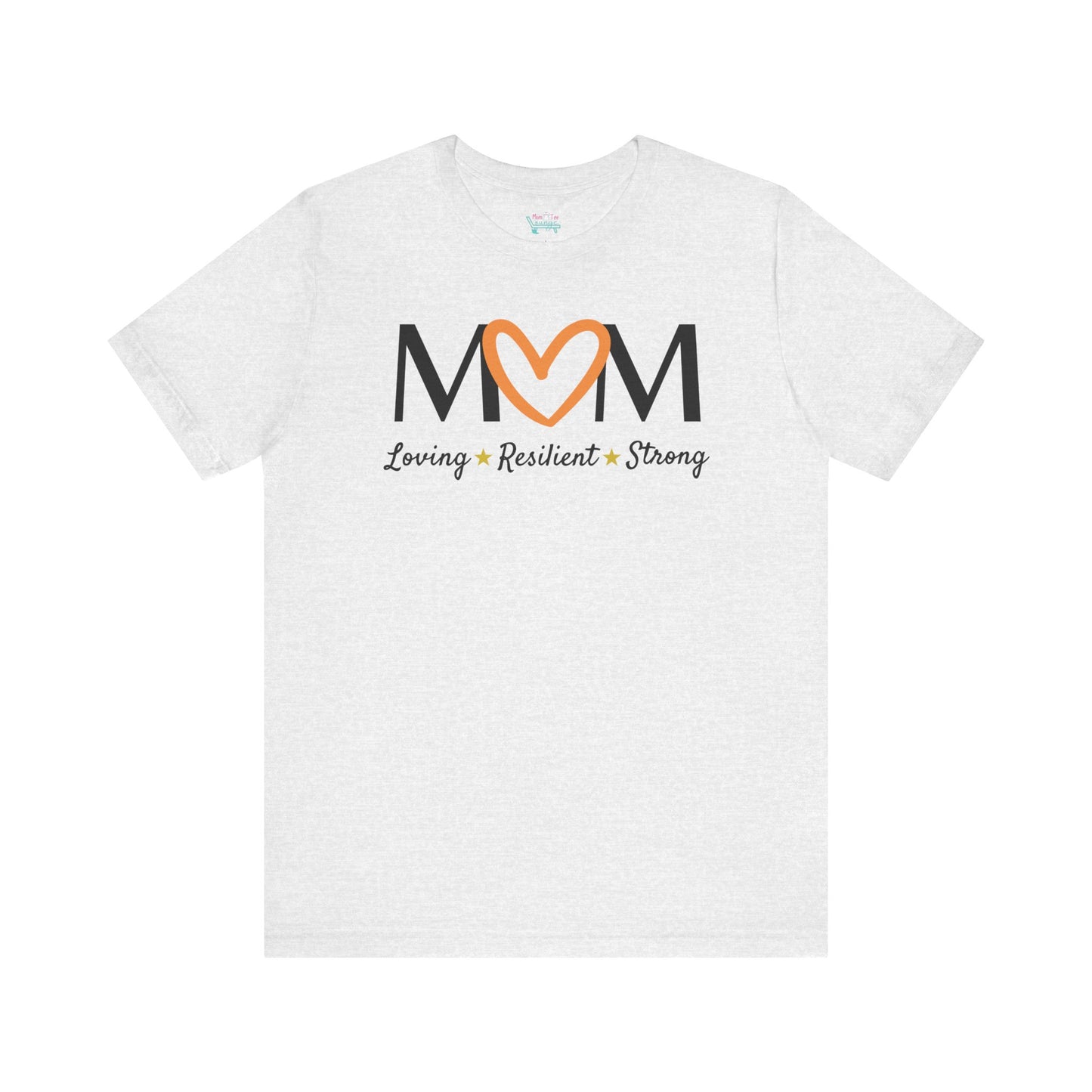 Orange Heart MOM Tee