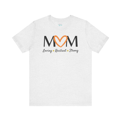 Orange Heart MOM Tee