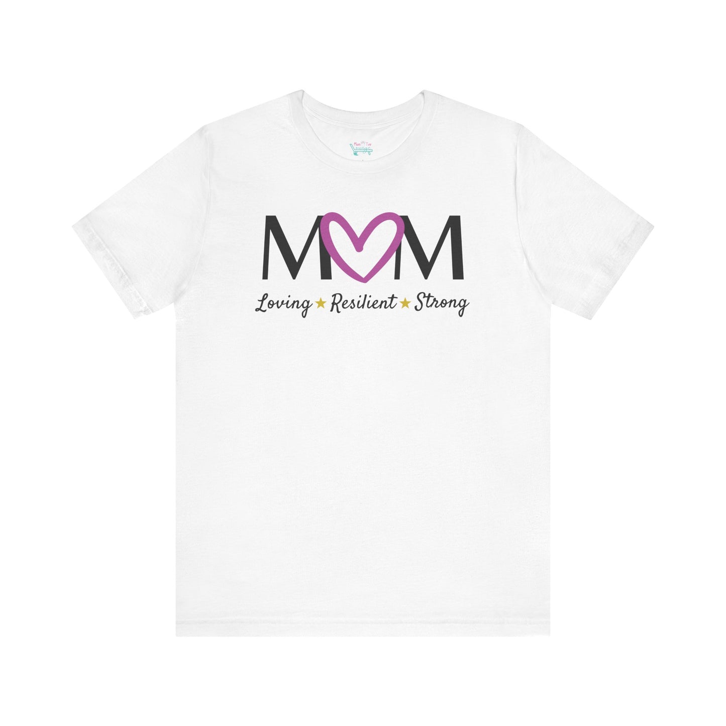 Fuchsia Heart MOM Tee