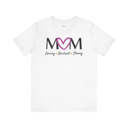 Fuchsia Heart MOM Tee