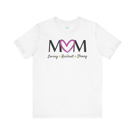 Fuchsia Heart MOM Tee