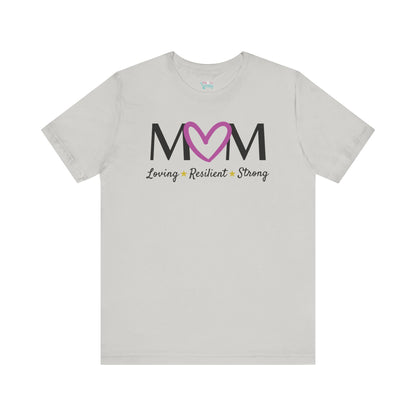Fuchsia Heart MOM Tee