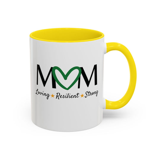 Green Heart MOM Mug