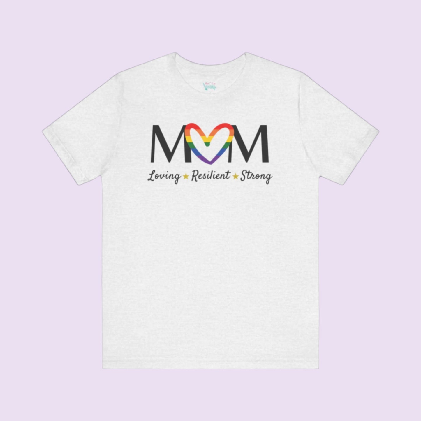 Gay Pride Heart MOM Tee